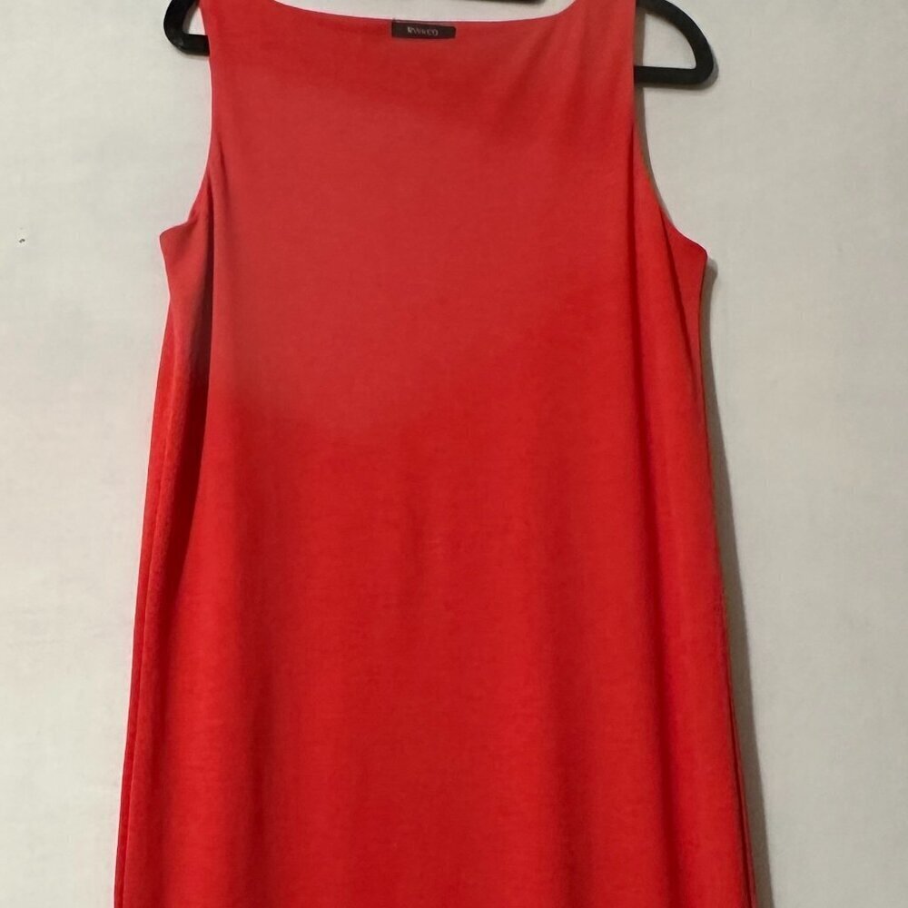 RW&CO Red Sheath Midi Dress Sleeveless Halter fits (M/S)